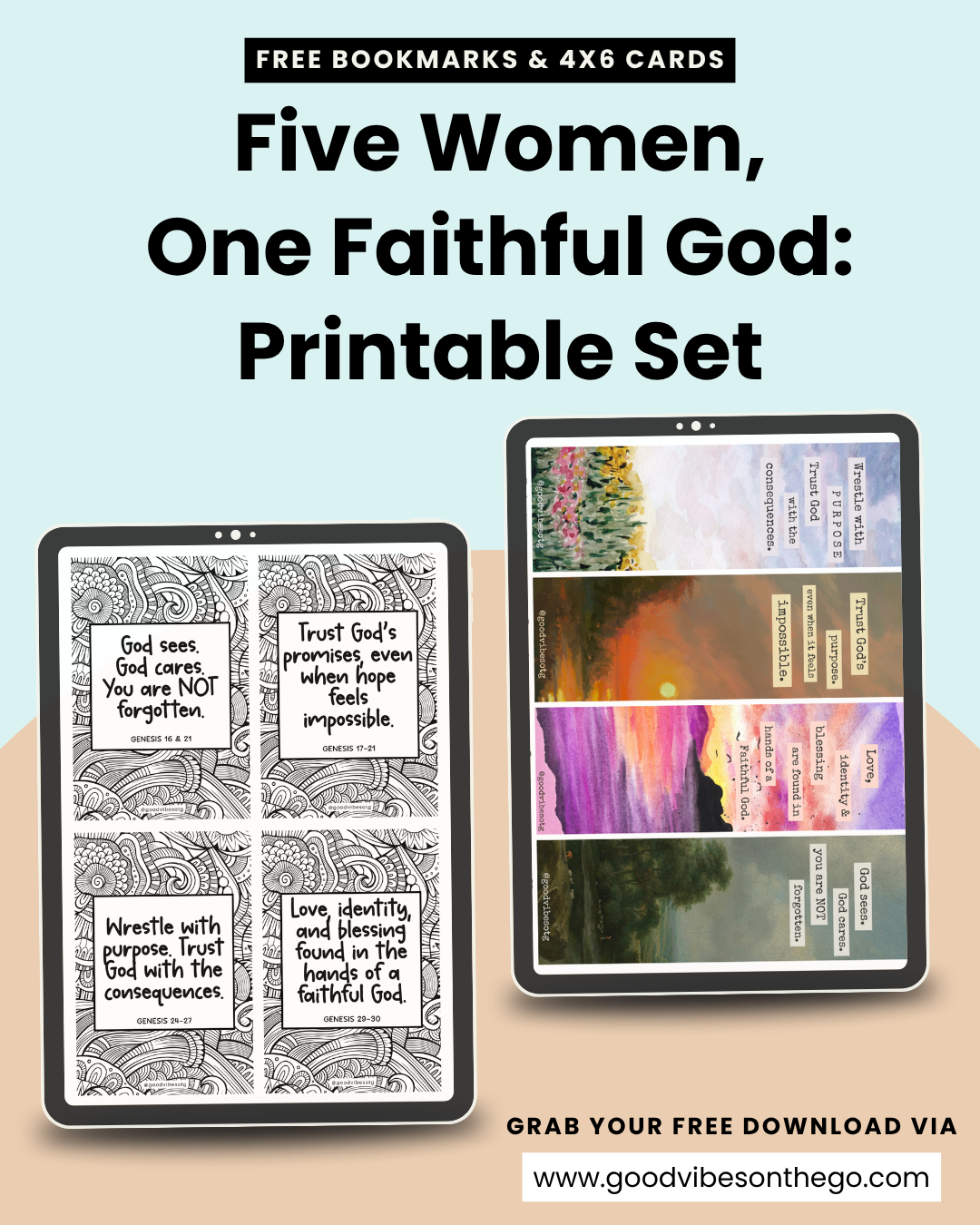 Stories of Genesis printable set from Good Vibes on the Go Stories of Genesis printable set from Good Vibes on the Go