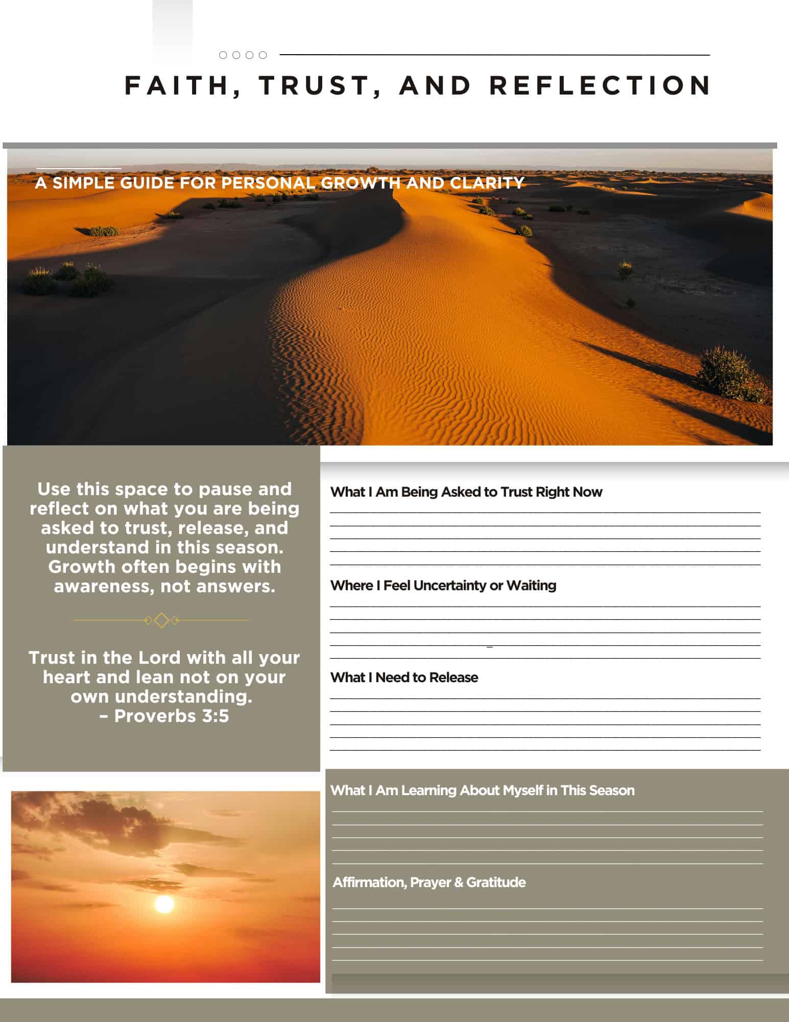 Faith reflection guide printable from Sincerely Susye Faith reflection guide printable from Sincerely Susye